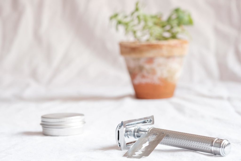 One of the best essentials to be zero waste in the bathroom is a safety razor. 